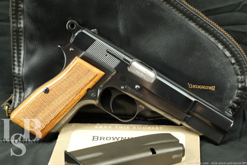 Browning Belgium FN Hi Power 9mm Luger 4.7” Semi-Auto Pistol MFD 1969 C&R-img-0