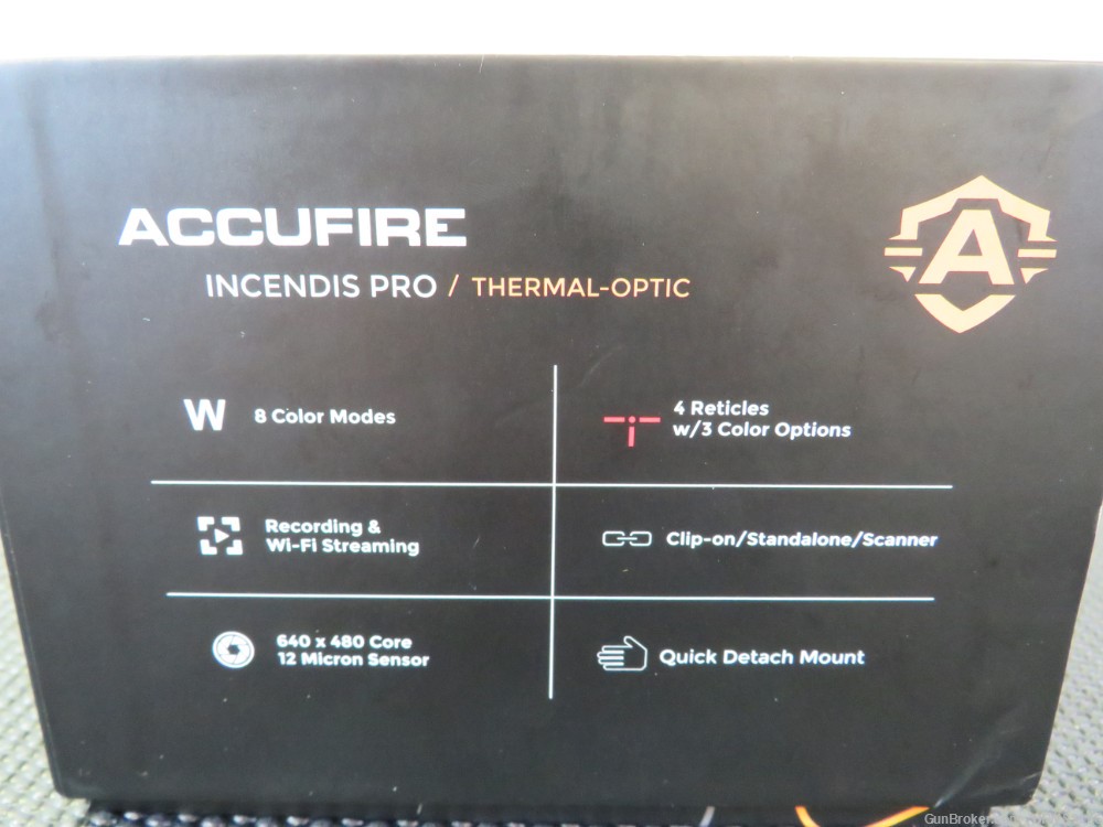 PENNY! ACCUFIRE INCENDIS PRO THERMAL CLIP-ON 1-8X SCOPE WIFI HD OLED, LNIB!-img-9