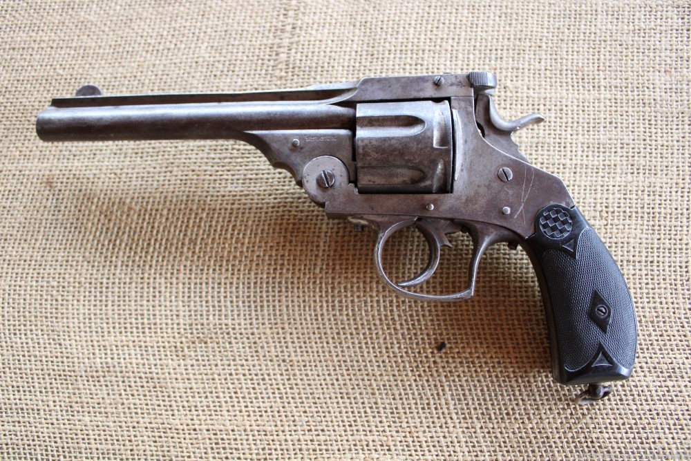 Belgian 44Win Caliber Revolver With Leather Belt and Holster -img-0