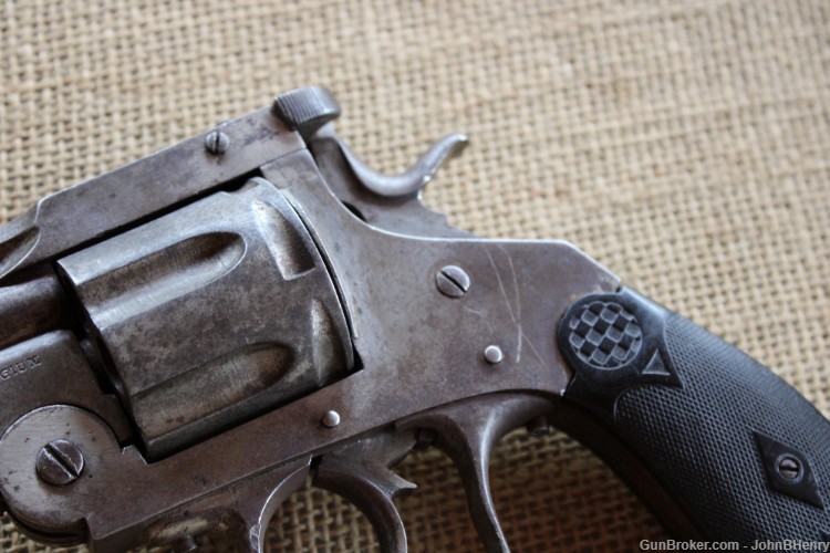 Belgian 44Win Caliber Revolver With Leather Belt and Holster -img-22
