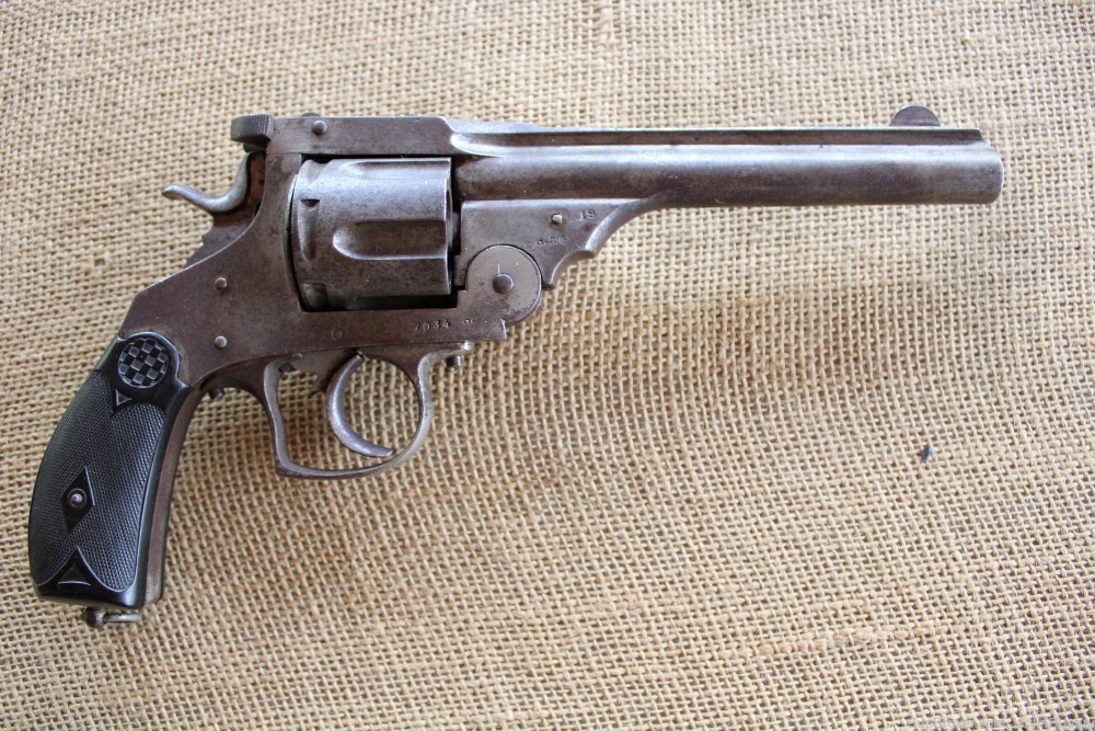 Belgian 44Win Caliber Revolver With Leather Belt and Holster -img-8