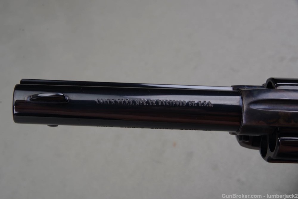 Exceptional 1993 Colt Custom Shop SAA 45LC 4.75'' Blue/CC Factory Ivory NIB-img-23
