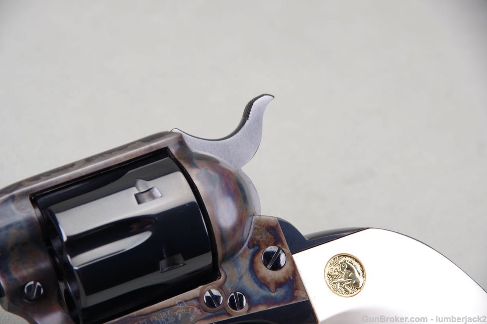 Exceptional 1993 Colt Custom Shop SAA 45LC 4.75'' Blue/CC Factory Ivory NIB-img-13