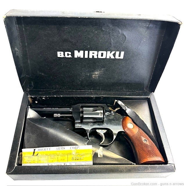 Liberty Arms Corp Miroku 38spl 4" 6 Shot Blued Japanese Revolver-img-0