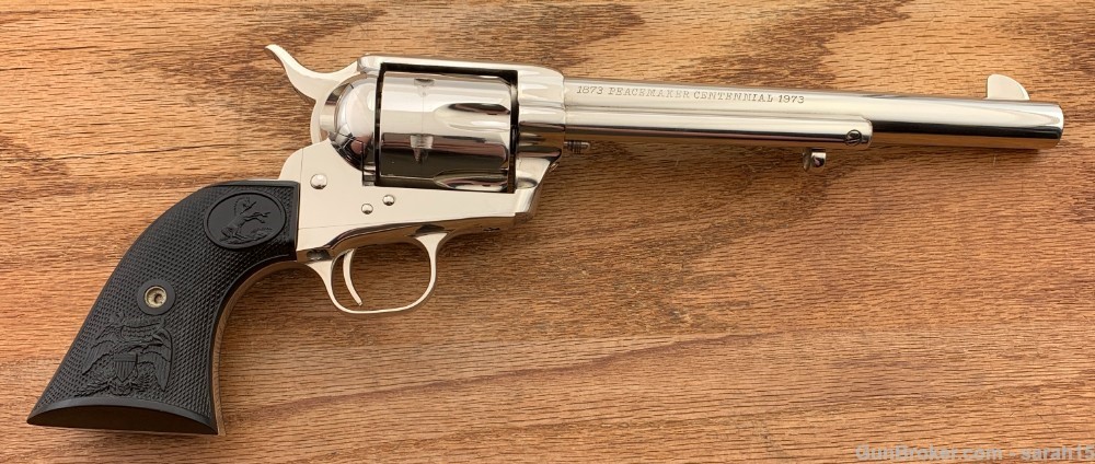 COLT 2nd GEN SAA NICKEL PEACEMAKER FRONTIER SIX SHOOTER 1873-1973 44-40 WIN-img-2