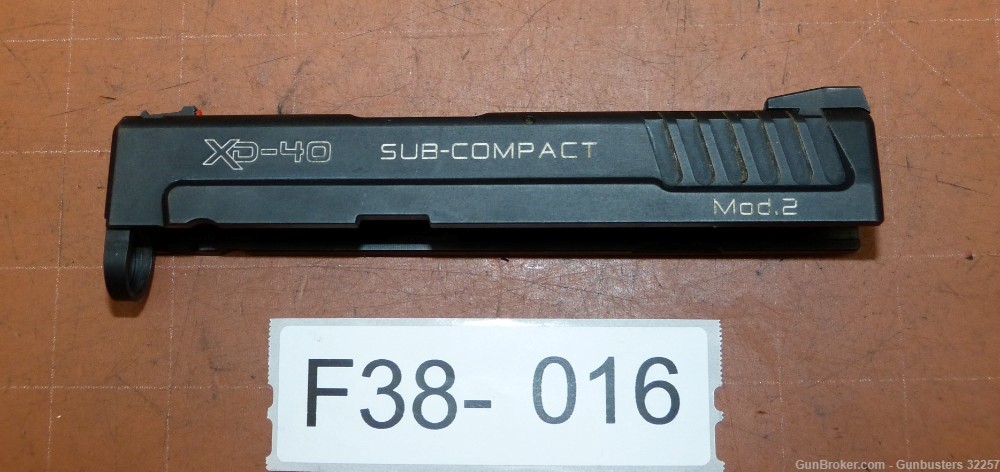 Springfield XD40 SubCompact .40, Repair Parts F38-016-img-5