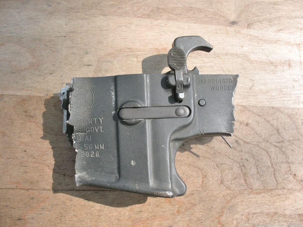 retro H&R M16A1 demilled lower Hammer bolt & magazine catch-img-0