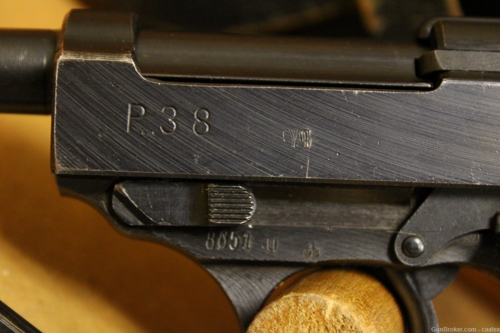 Spreewerk P.38 Pistol (CYQ, Late-War, U-block, Cog Hammer) German WW2-img-5