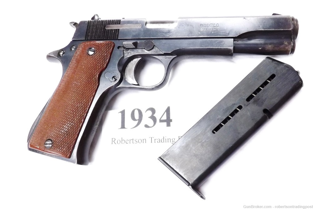 Star Spain 9mm Super B 5” Blue 1974 Spanish Guardia Pistol C&R CA OK VG-img-14