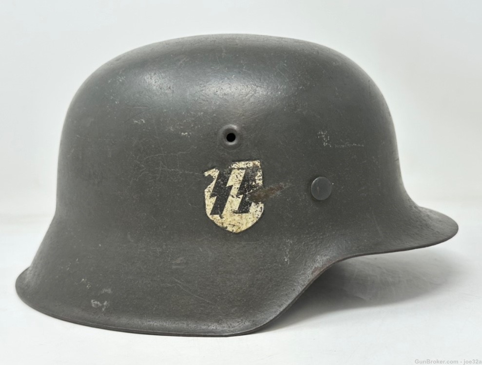 WW2 German M42 SS SD Helmet WWII CKL66 uniform -img-0