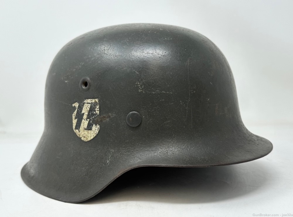 WW2 German M42 SS SD Helmet WWII CKL66 uniform -img-1