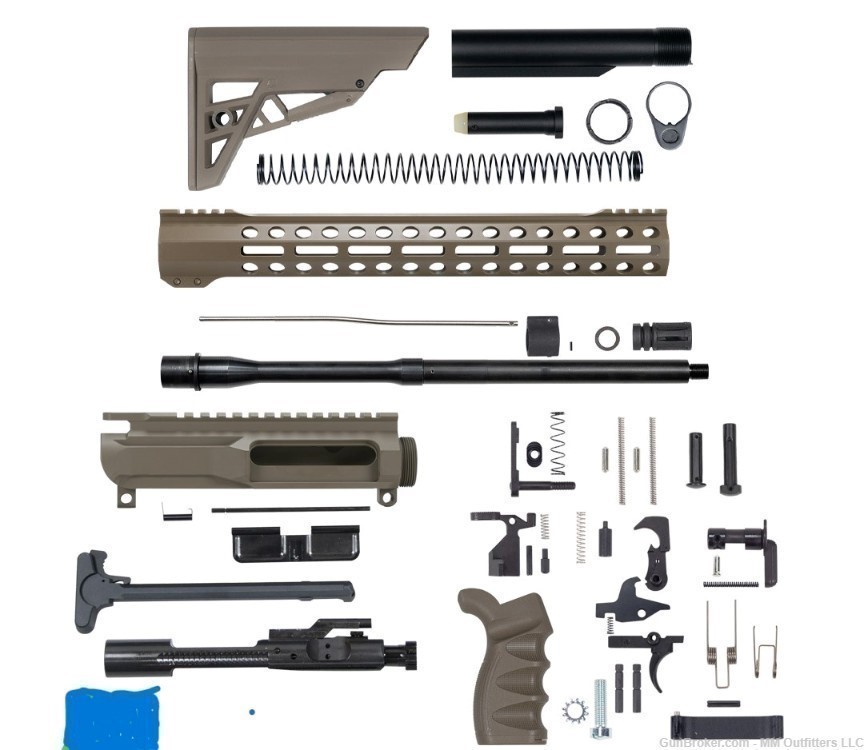 AR-47 FDE Carbine Build Kit 16" Barrel  7.62X39 No Credit Card Fees-img-0
