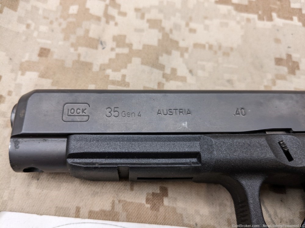 Glock 35 Gen 4 Pistol .40 S&W Police Trade In G35 Night Sights VG 1-15 Mag-img-4