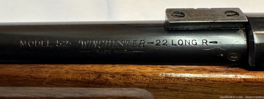 Beautiful Early Winchester Model 52 Target, 22LR, 28” Hvy Bbl, Blue/Walnut-img-4