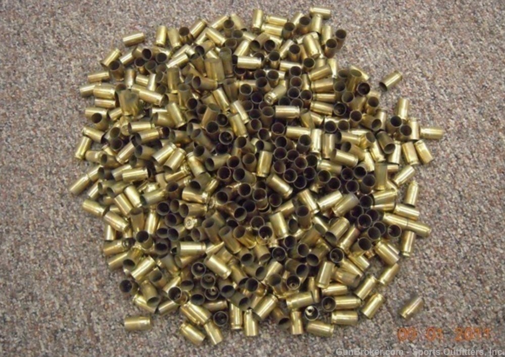 Once Fired 9mm Brass. Approximately 3,000 cartridges. CHEAP PRICE!-img-0