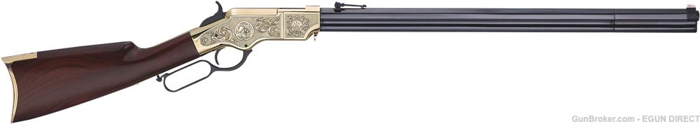 Henry Original Deluxe 25th Anniversary 44-40 Win 24.50 Blued Rifle-img-0