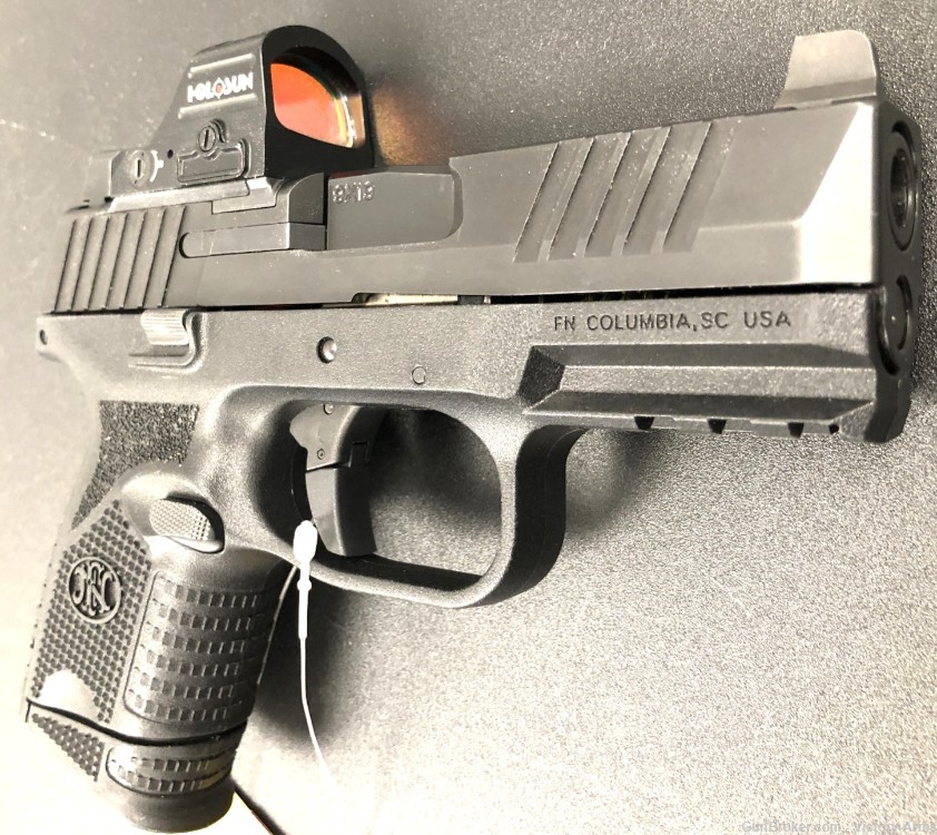 FN 509C 9mm Pistol Black Holosun HS407C X2 Red Dot Optic-img-8