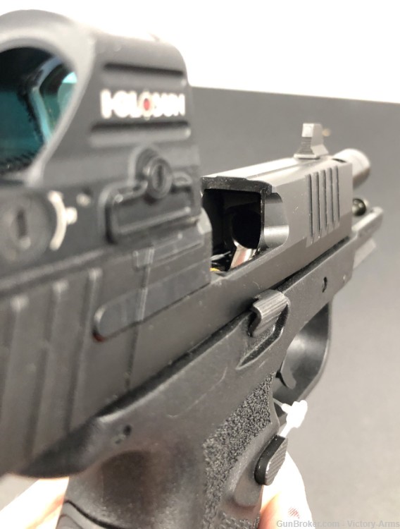 FN 509C 9mm Pistol Black Holosun HS407C X2 Red Dot Optic-img-6