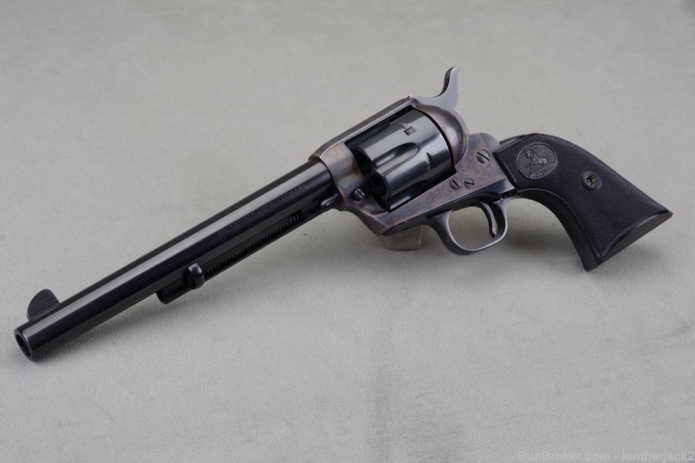 High Condition 1958 Colt 2nd Gen. Black Box SAA 45LC 7 1/2'' Blue/CC       -img-7