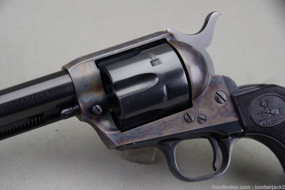 High Condition 1958 Colt 2nd Gen. Black Box SAA 45LC 7 1/2'' Blue/CC       -img-9