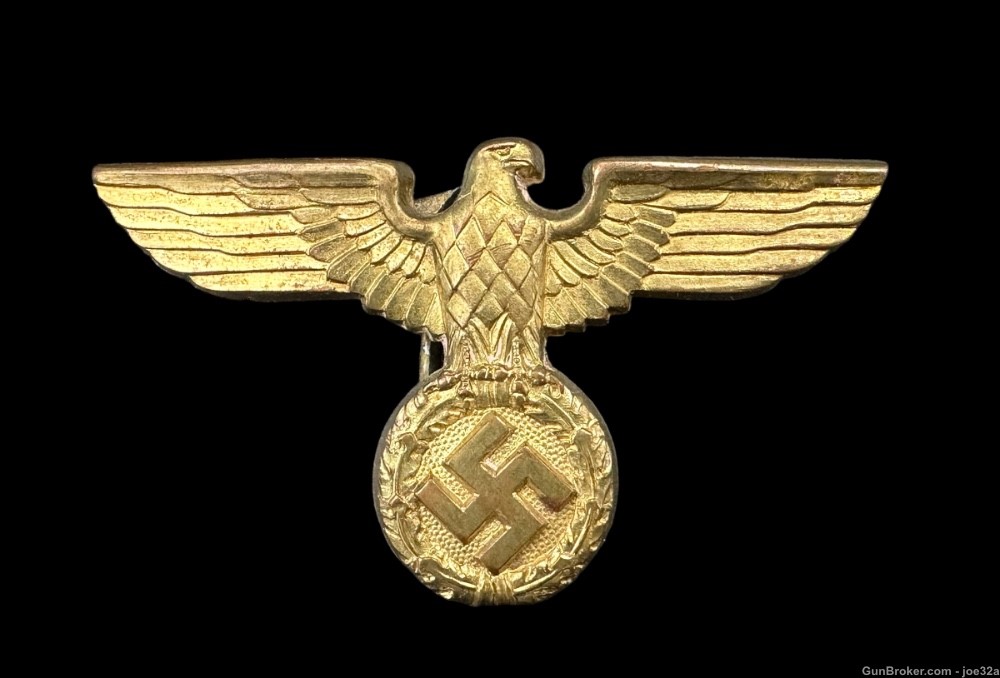 WW2 German SA NSDAP Visor Eagle WW1 Iron Cross EK2 medal badge WWII uniform-img-1