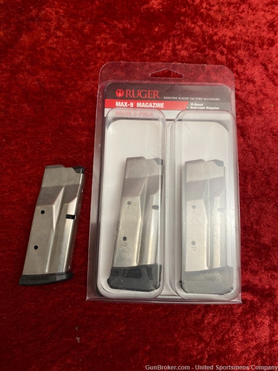 Ruger Max-9 9mm 12-round Mags (Lot of 3)-img-0