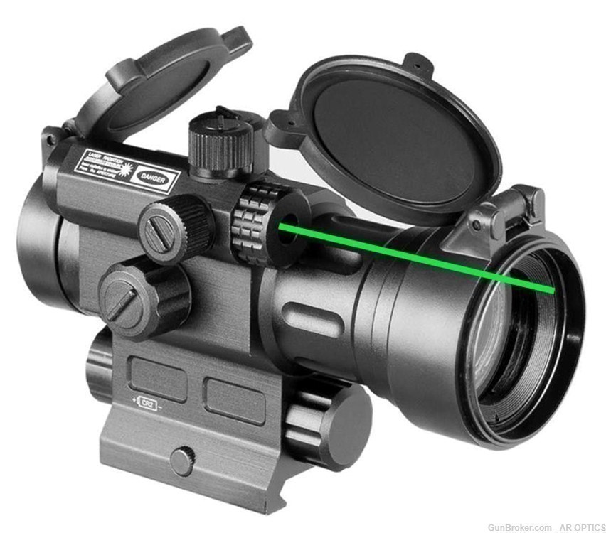 PATRIOT OPTICS Double Tap Red Dot Sight With Green Laser Combo 2 MOA Dot-img-1