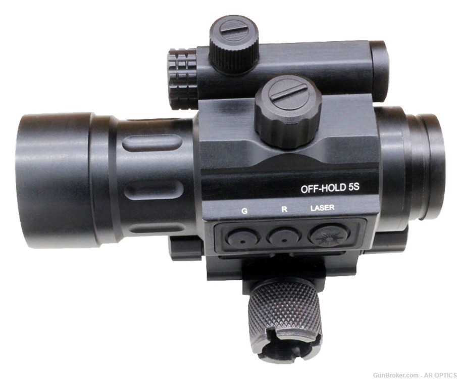 PATRIOT OPTICS Double Tap Red Dot Sight With Green Laser Combo 2 MOA Dot-img-3