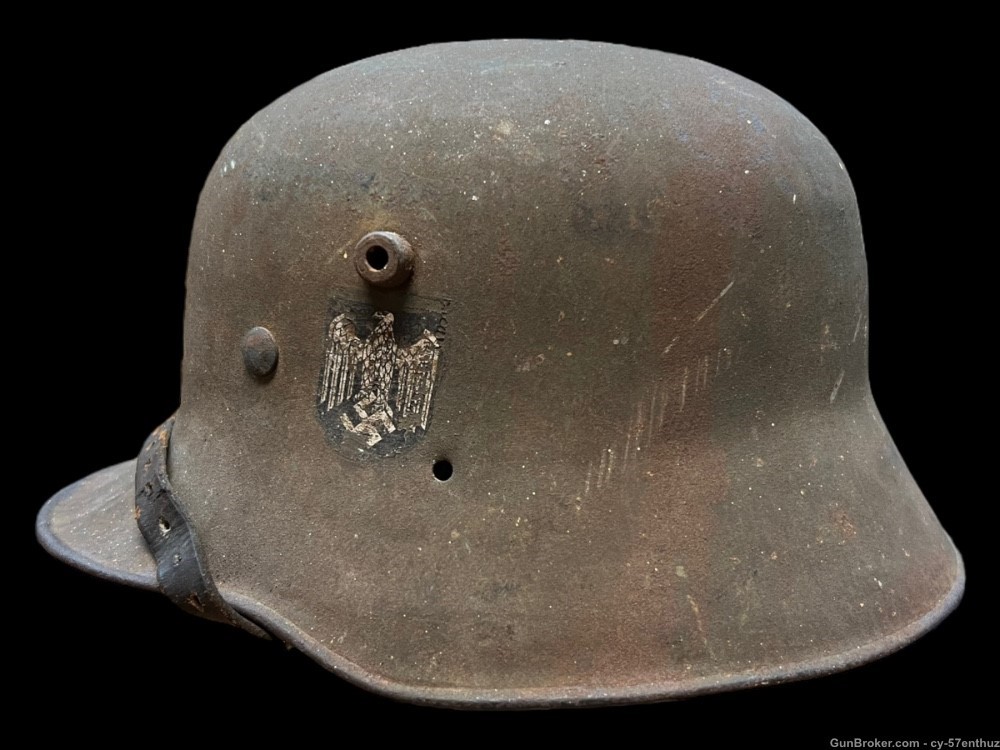 WW2 German Transitional ww1 M16 Helmet Liner Chinstrap WWII-img-3