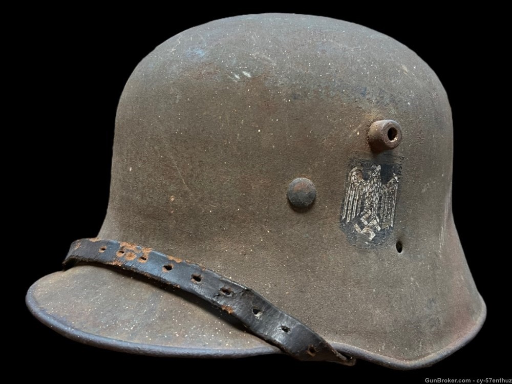 WW2 German Transitional ww1 M16 Helmet Liner Chinstrap WWII-img-4