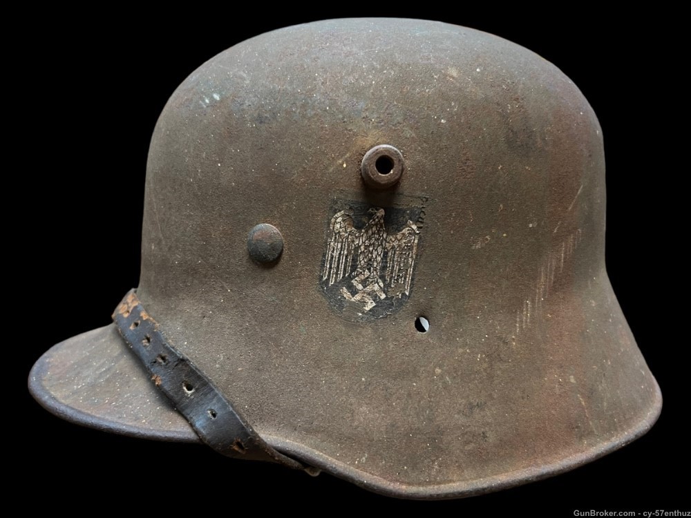 WW2 German Transitional ww1 M16 Helmet Liner Chinstrap WWII-img-0