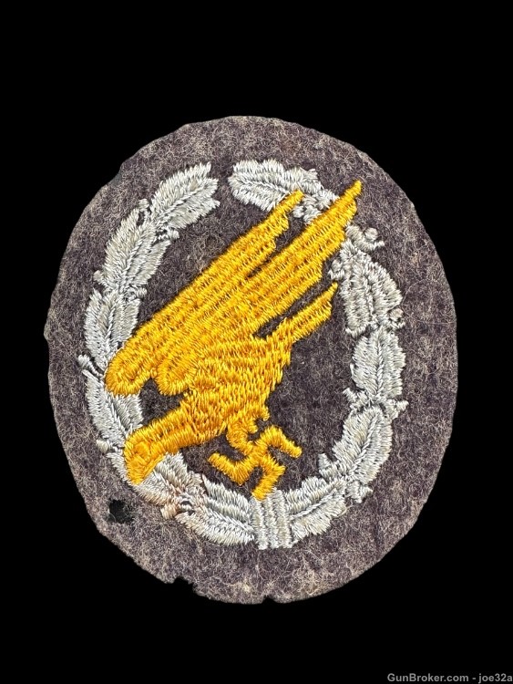 WW2 German Paratrooper FJ uniform Eagle Patch Flak tab tunic WWII insignia-img-2