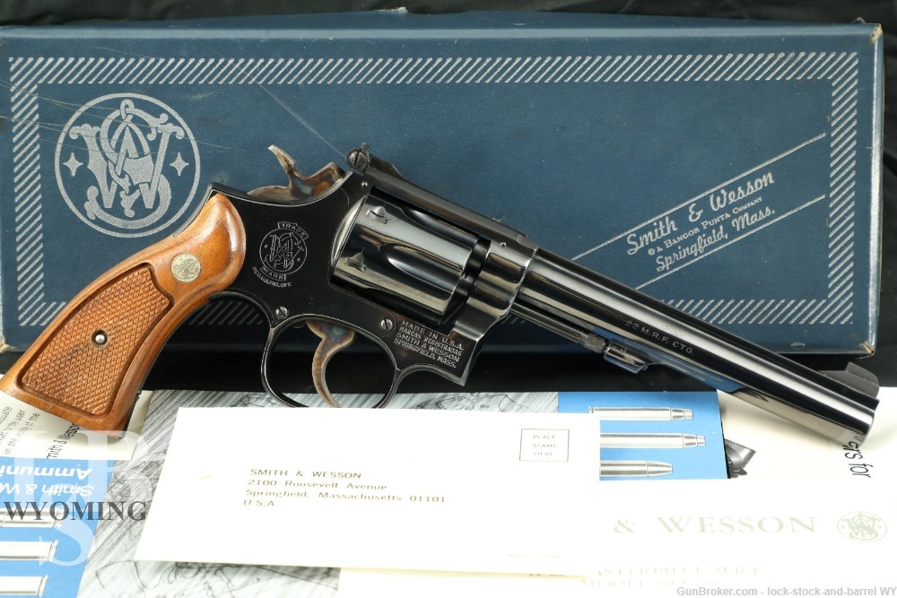 Smith & Wesson S&W Model 48-3 K 22 Masterpiece .22 MAG 6" Revolver-img-0