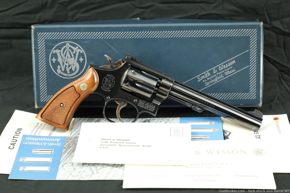 Smith & Wesson S&W Model 48-3 K 22 Masterpiece .22 MAG 6" Revolver-img-2