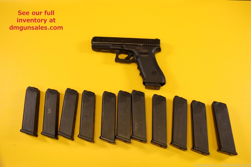 GLOCK 37 .45 GAP WITH 12 MAGS RELOADING DIES AND 250 UNPRIMED BRASS-img-5