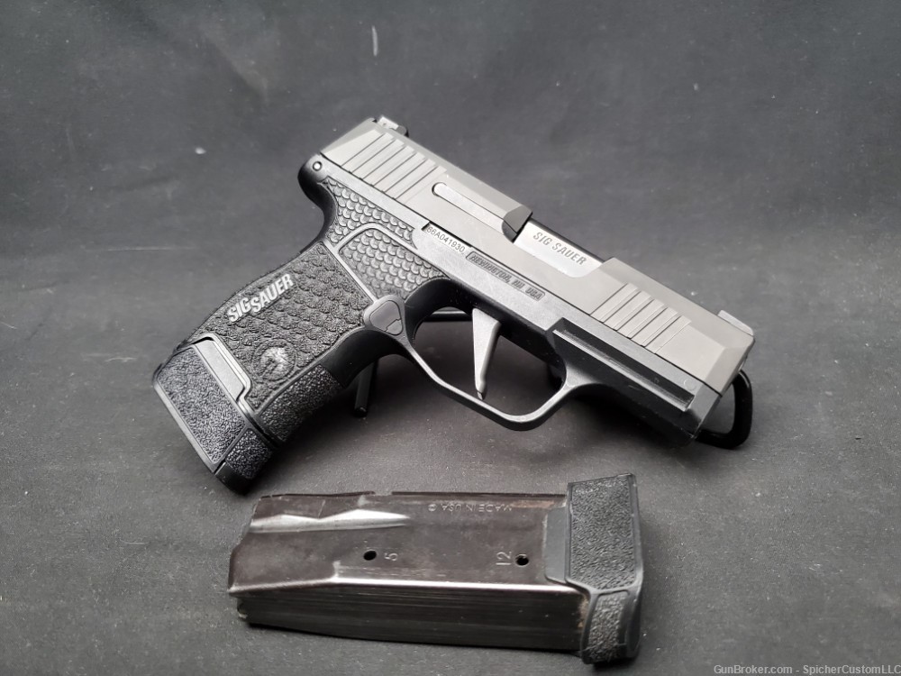 Sig Sauer P365 9mm Grey Guns Frame and Trigger with Two 12 Round Magazines-img-0