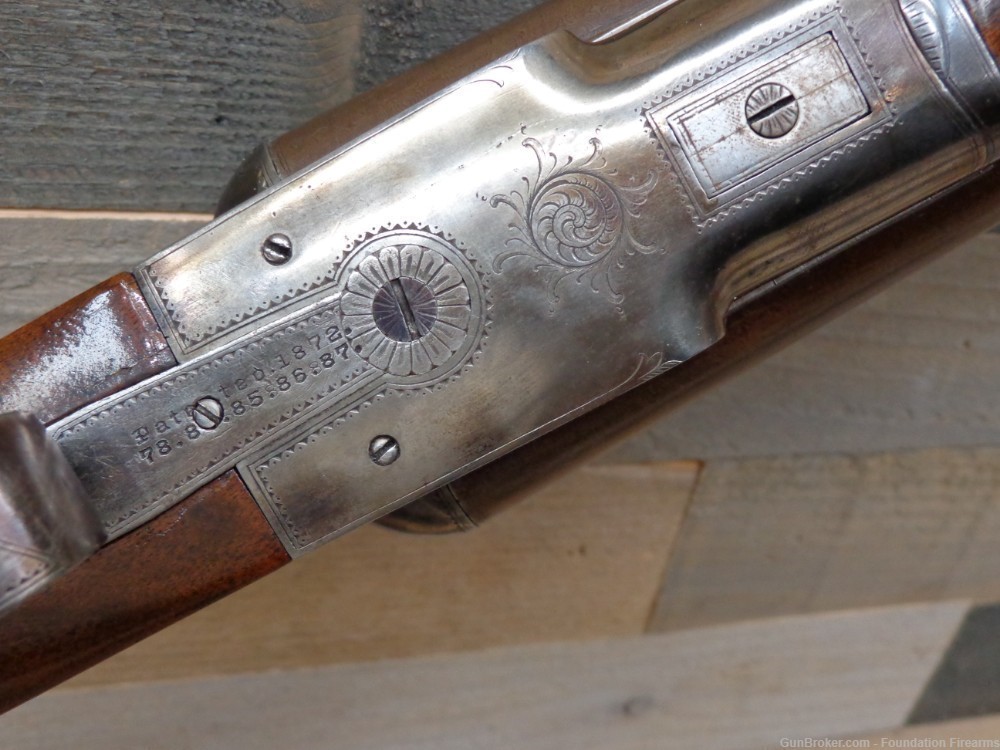 RARE Lefever Model E 10ga Side x Side SxS Shotgun 30" -img-5