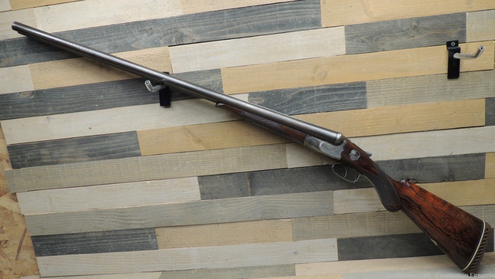 W.W.Greener SxS 12ga shotgun Beautiful mfg 1911 30" Bbls-img-12