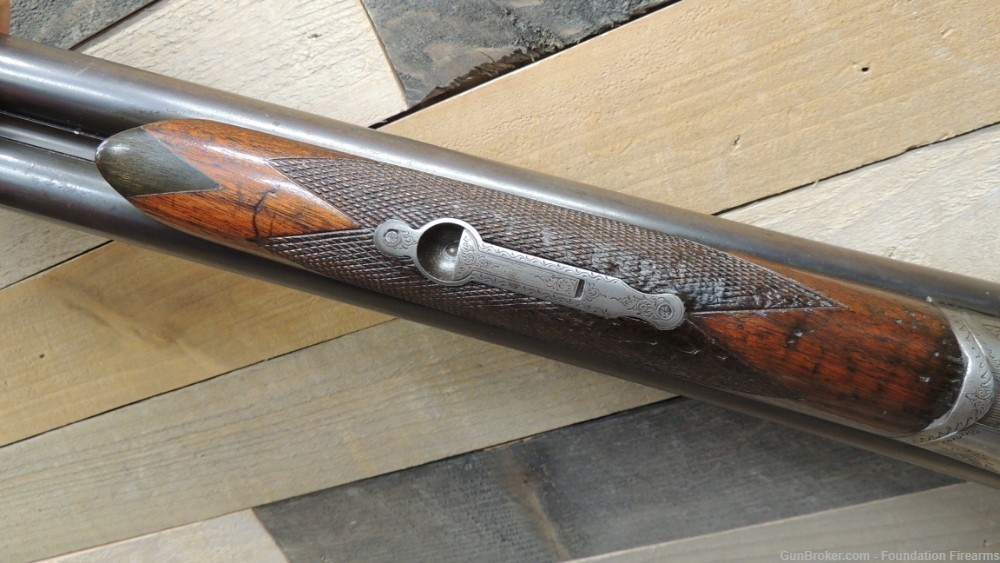 W.W.Greener SxS 12ga shotgun Beautiful mfg 1911 30" Bbls-img-17