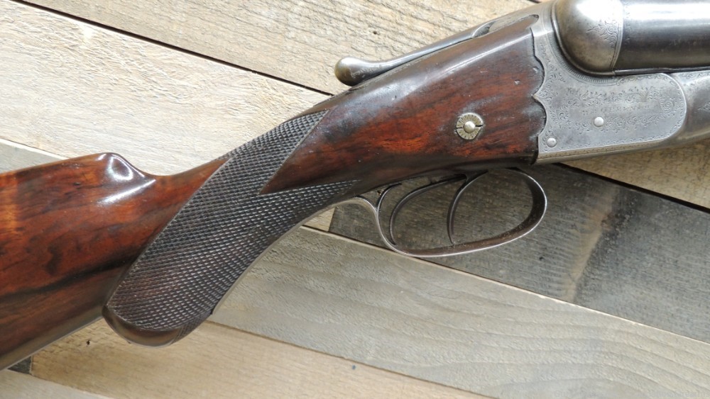 W.W.Greener SxS 12ga shotgun Beautiful mfg 1911 30" Bbls-img-2