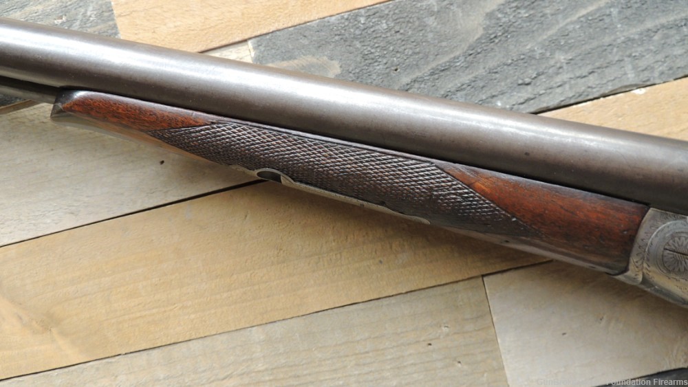 W.W.Greener SxS 12ga shotgun Beautiful mfg 1911 30" Bbls-img-16
