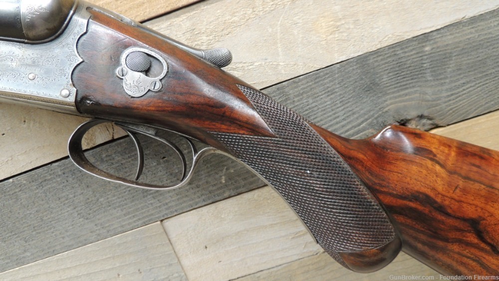 W.W.Greener SxS 12ga shotgun Beautiful mfg 1911 30" Bbls-img-14
