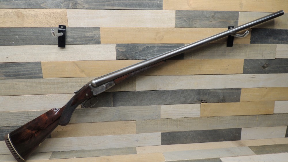 W.W.Greener SxS 12ga shotgun Beautiful mfg 1911 30" Bbls-img-0