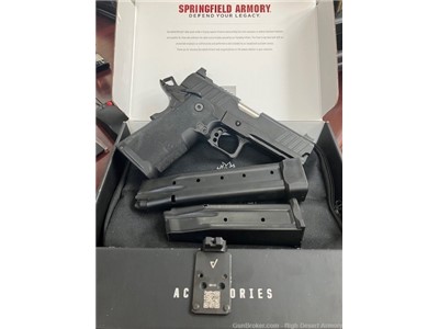 Springfield Prodigy DS AOS optic plate included 17 and 26 round magazine