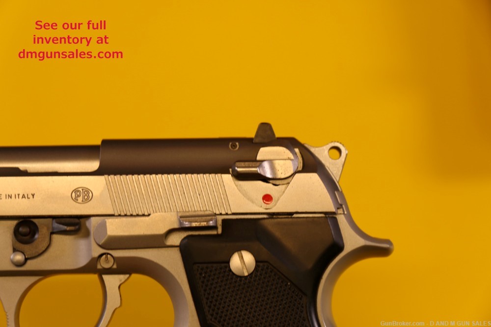 BERETTA 92FS STAINLESS 9MM MADE IN ITALY WITH LASERMAX GUIDE ROD LASER LNIB-img-19