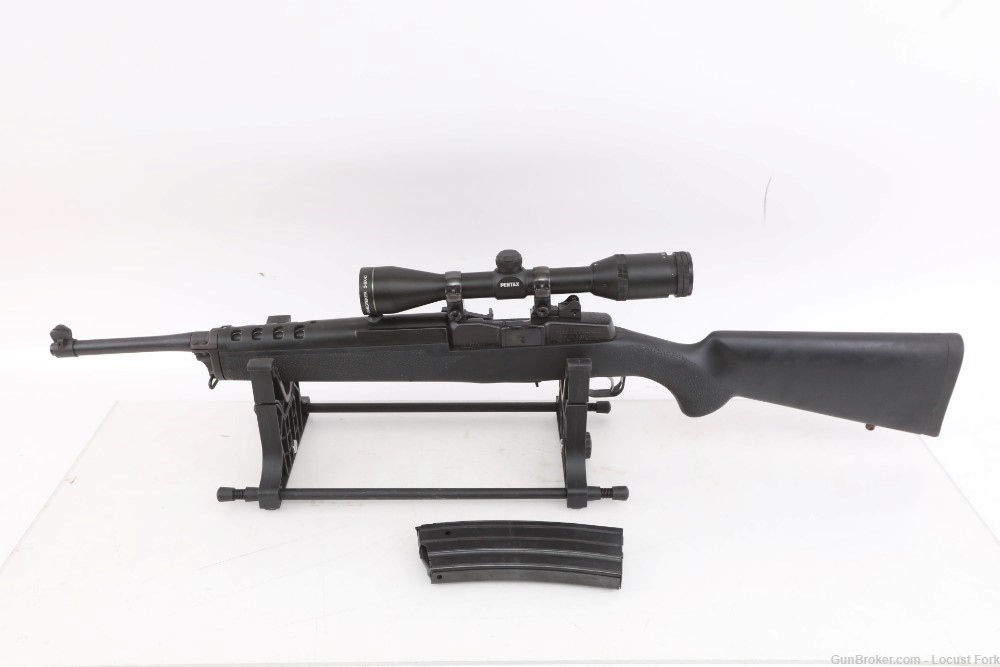 Ruger Mini-14 Ranch 5.56 Nato 223 16" NRA Edition HOGUE Pentax 3-9x40 Scope-img-0