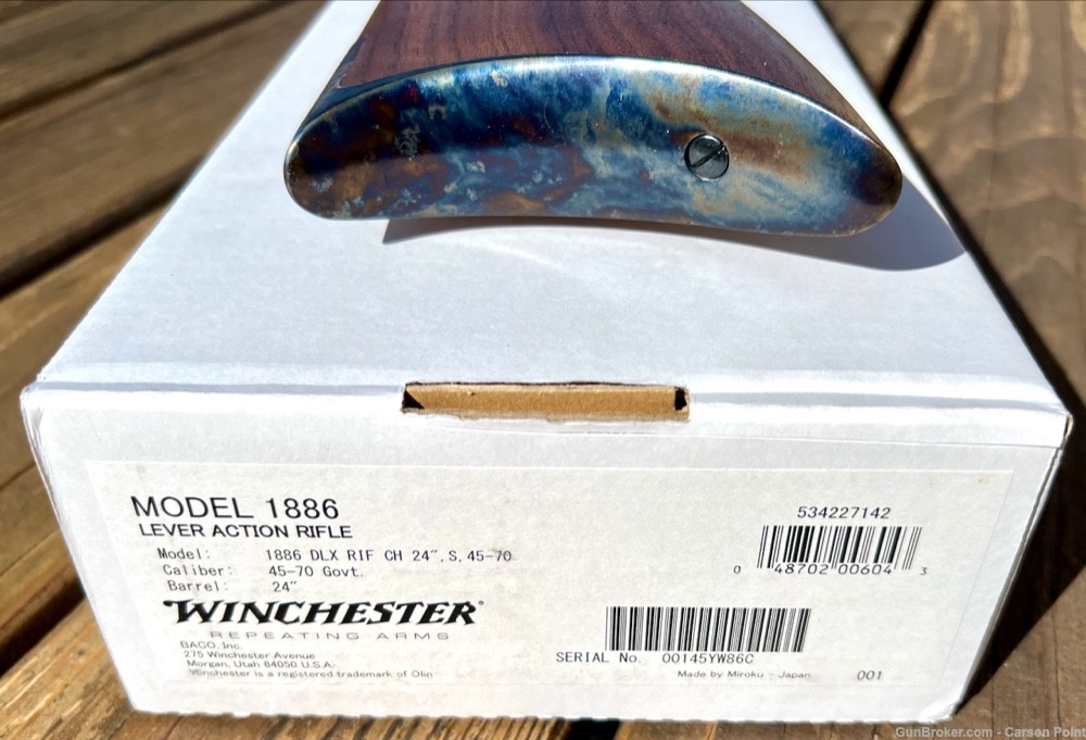 Winchester 1886 Deluxe 45-70 Color Case Hardened 24" Octagon 2024 NIB-img-34