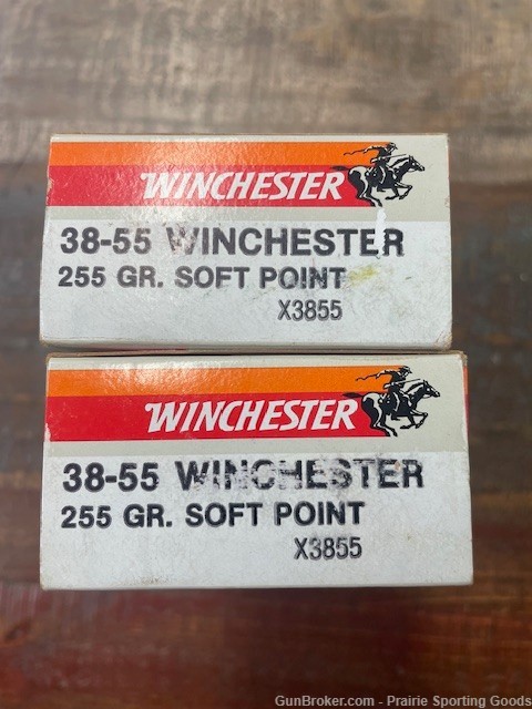 2 Boxes of Winchester 38-55 Win 255gr FNSP Penny start-img-1