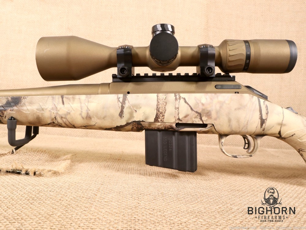 Ruger American Camo 22" .350 Legend Bolt-Action Rifle w/ Burris 4-16X Scope-img-8