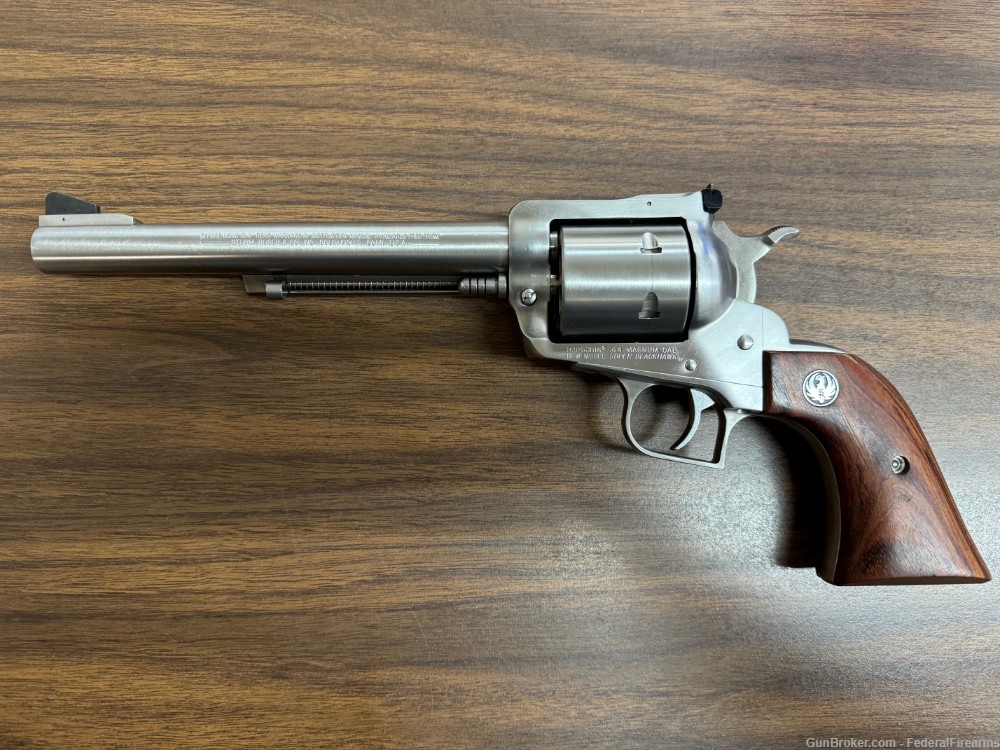 Ruger Super Blackhawk 44 Magnum 7.5" Satin Stainless Steel 6-Shot-img-0